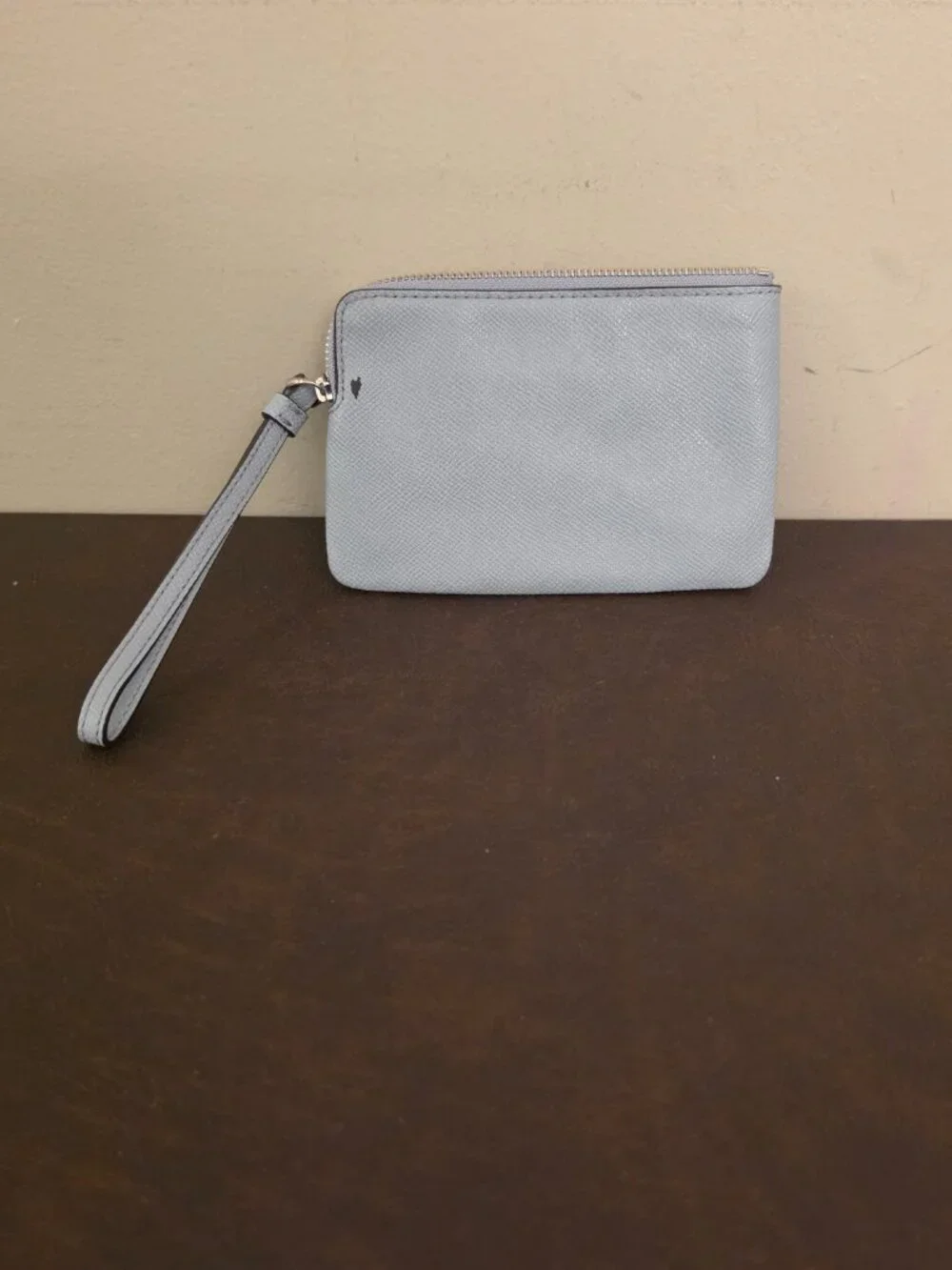 Coach Light Grey Wristlet Wallet